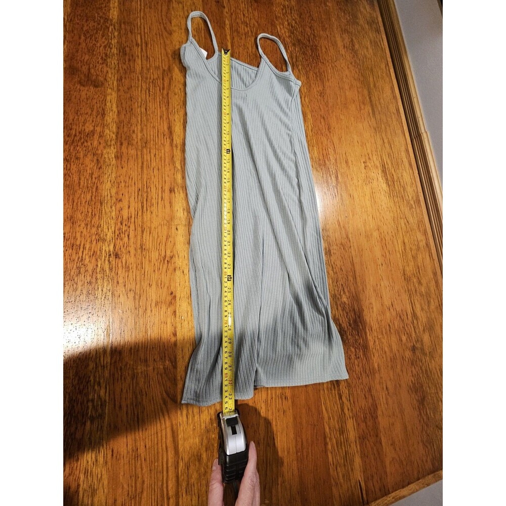 Abercrombie & Fitch Dress Ribbed Slip Midi Green Size XS P NWT Summer Casual - Picture 6 of 10